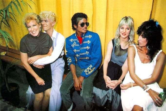 Bowie, Michael Jackson and more backstage in LA in 1983, making the actual concert look like an opener.